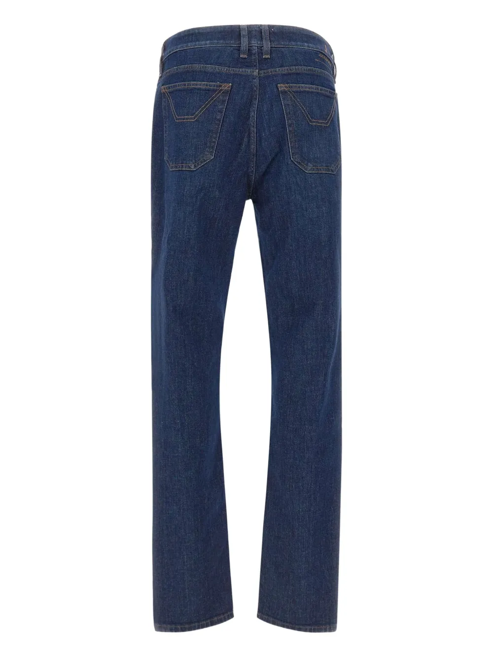 Jeckerson John Five-pockets Embroidered-logo Jeans In Blue