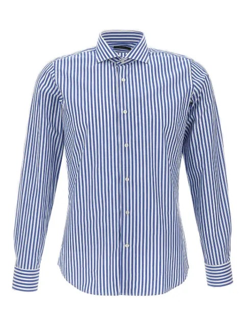 Marchesani striped button shirt