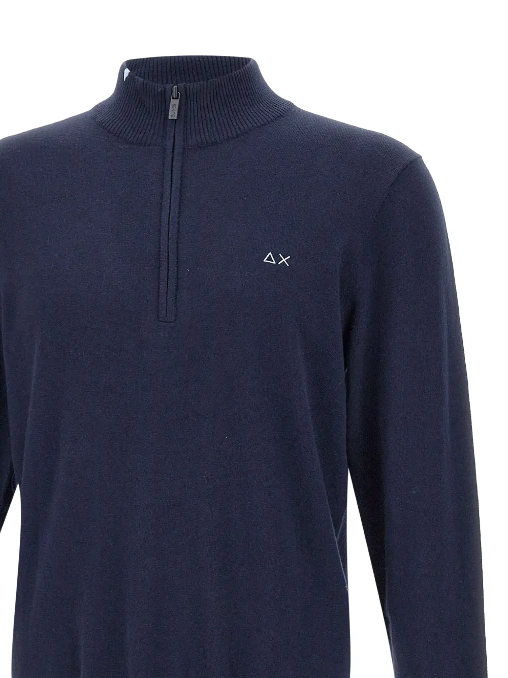 Sun68 Trui met geborduurd logo Blauw