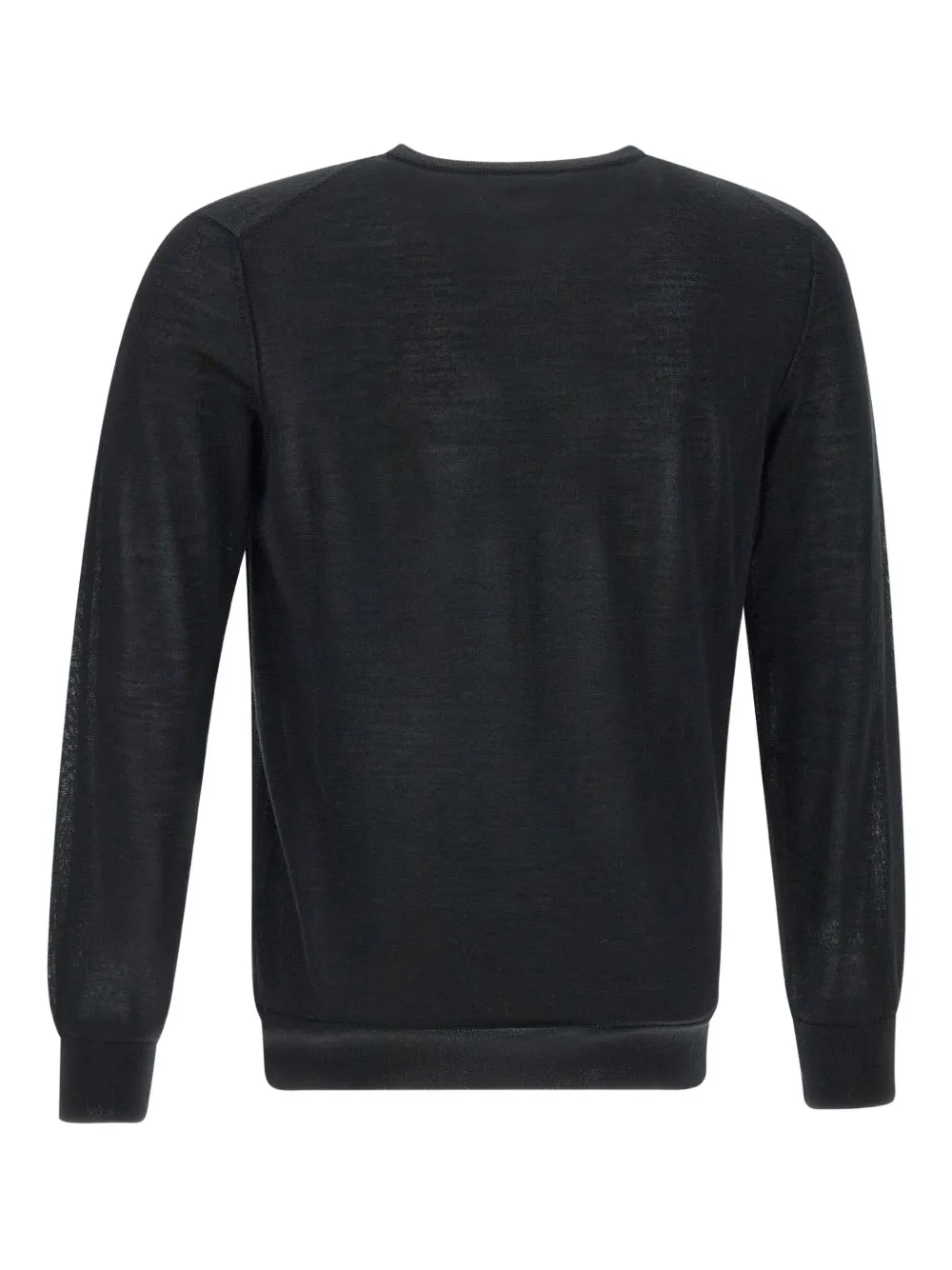 Kangra long-sleeve ribbed sweater - Zwart