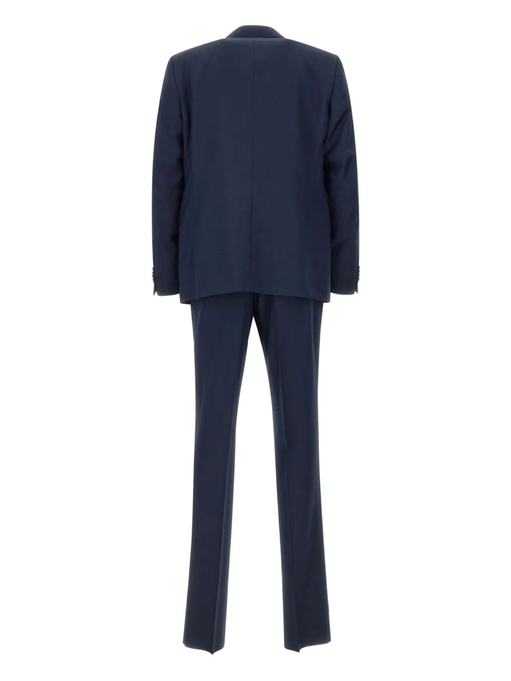 Marchesani Driedelig pak met puntige revers Blauw