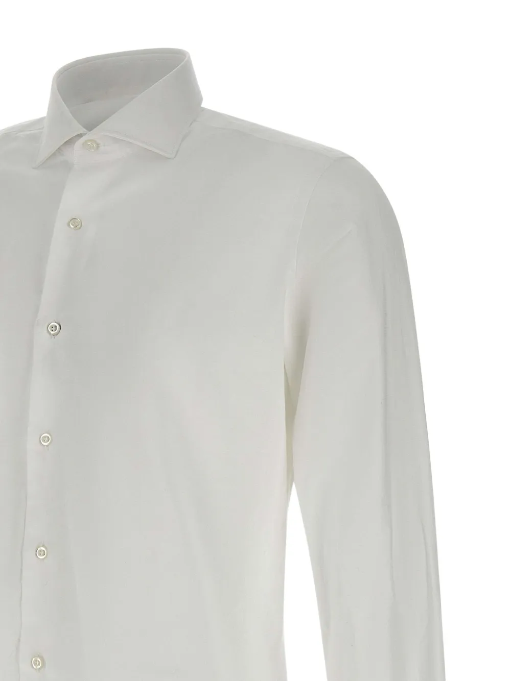 Marchesani Buttoned Long-sleeved Shirt In White