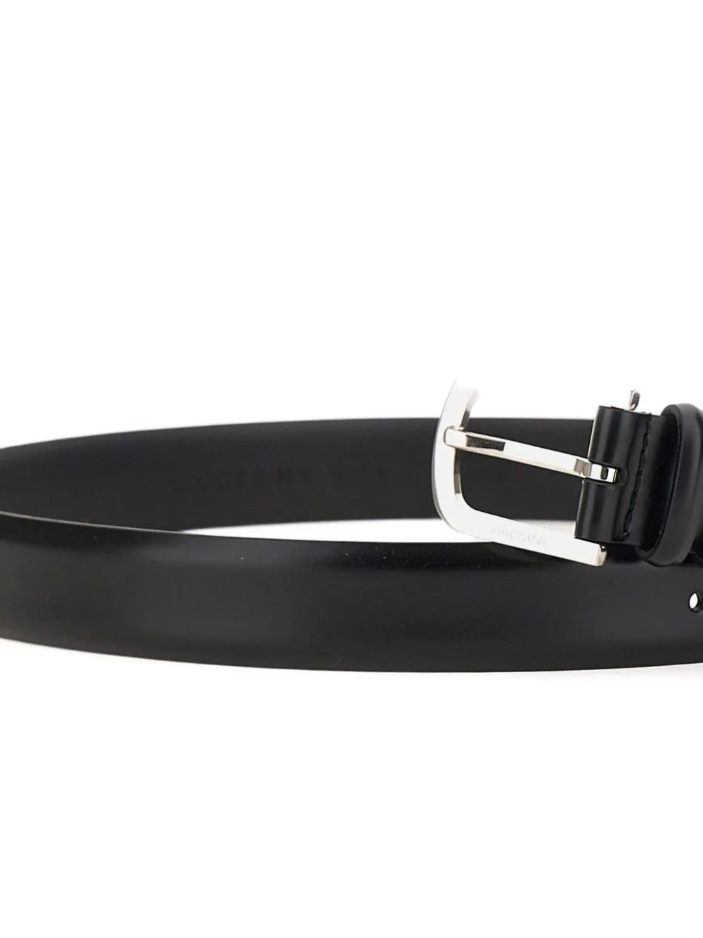 Orciani buckled leather belt - Zwart
