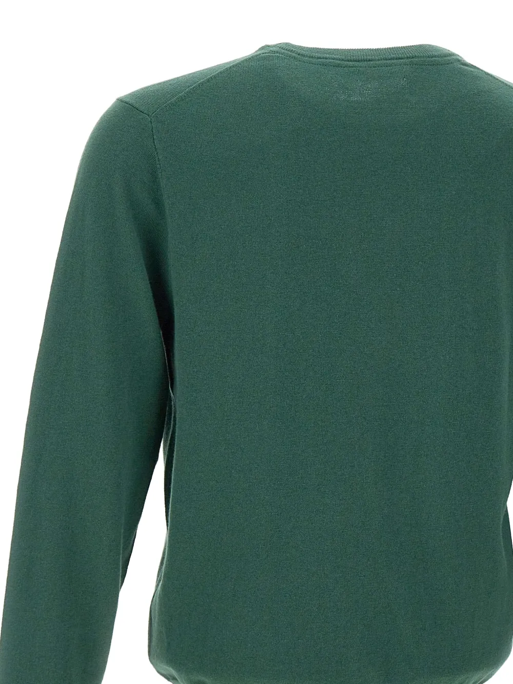 Sun 68 Logo-embroidered Ribbed Sweater In Green