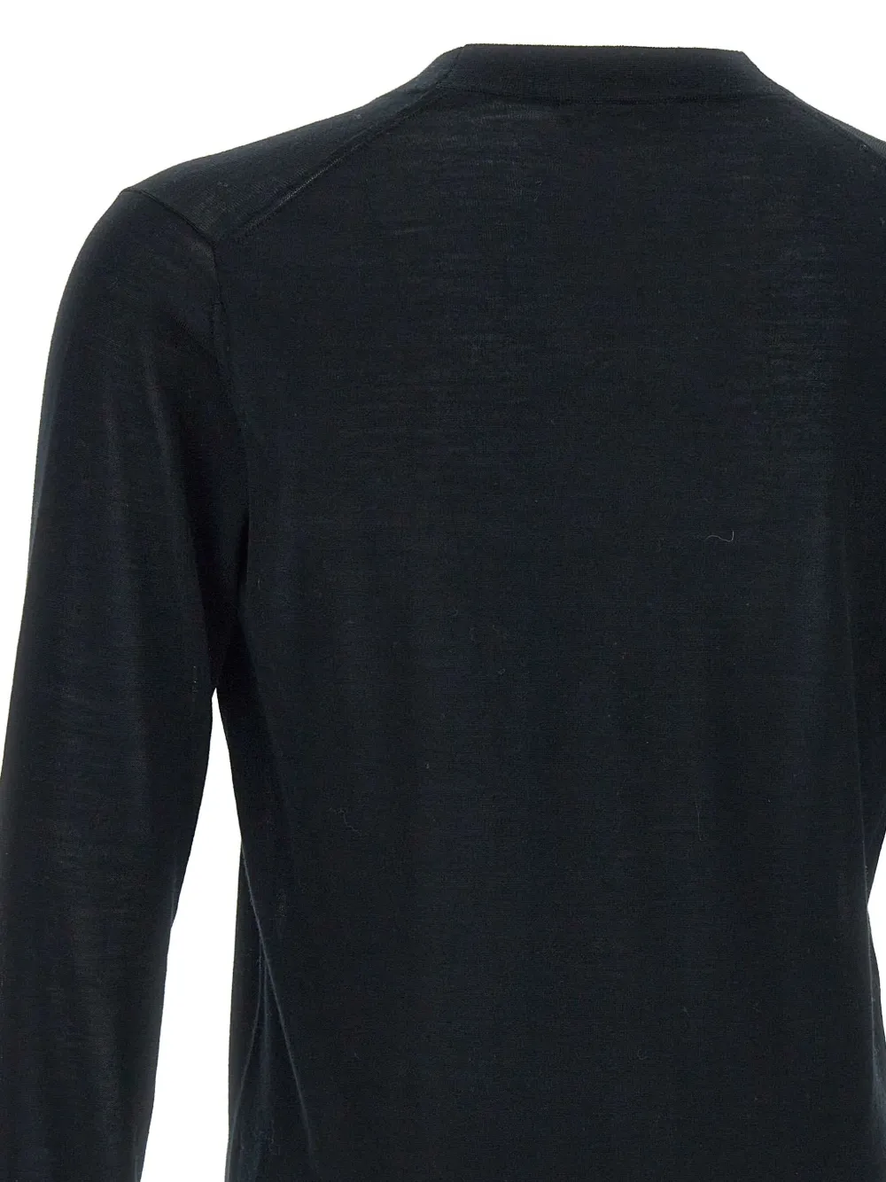 Kangra Vest met V-hals en knoop Zwart