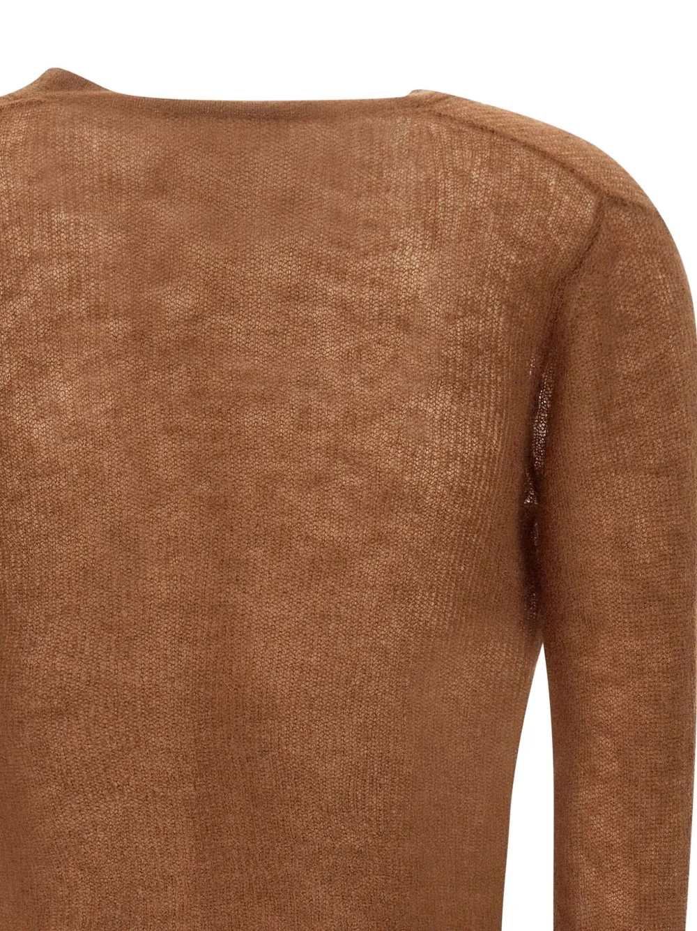 Max Mara Vest met V-hals en knoop Bruin