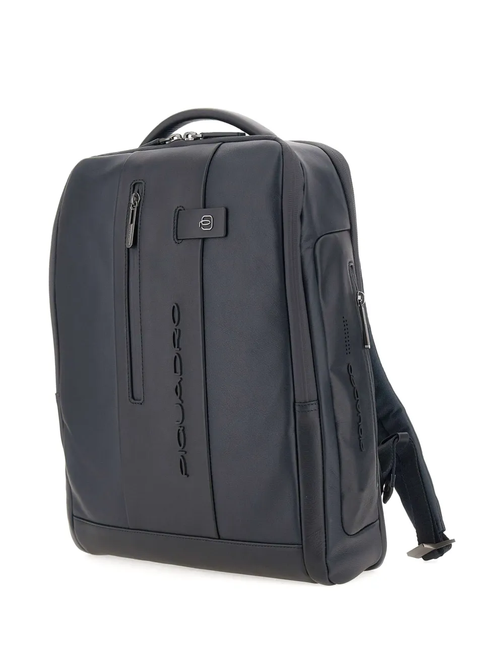 PIQUADRO Leren rugzak Zwart