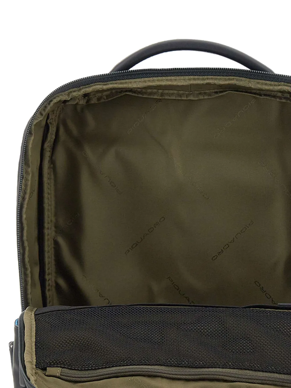 PIQUADRO Leren rugzak Zwart