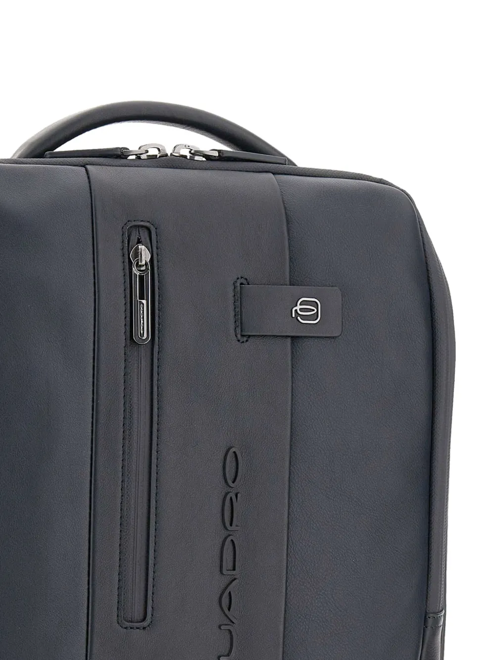 PIQUADRO Leren rugzak Zwart