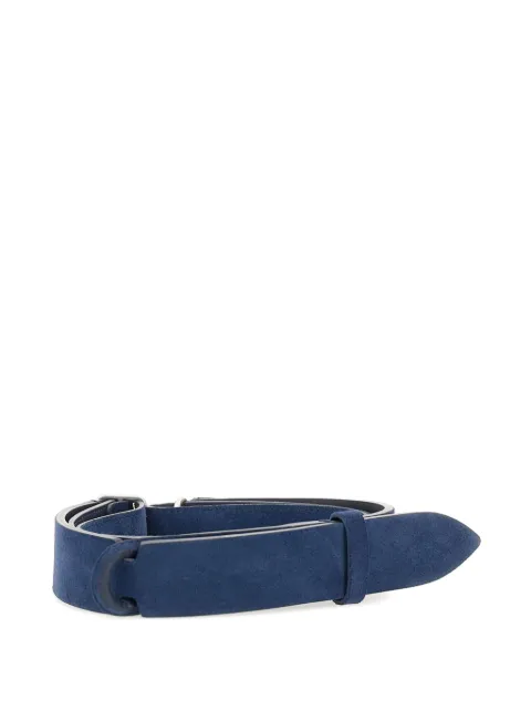 Orciani brushed suede sliding ring belt
