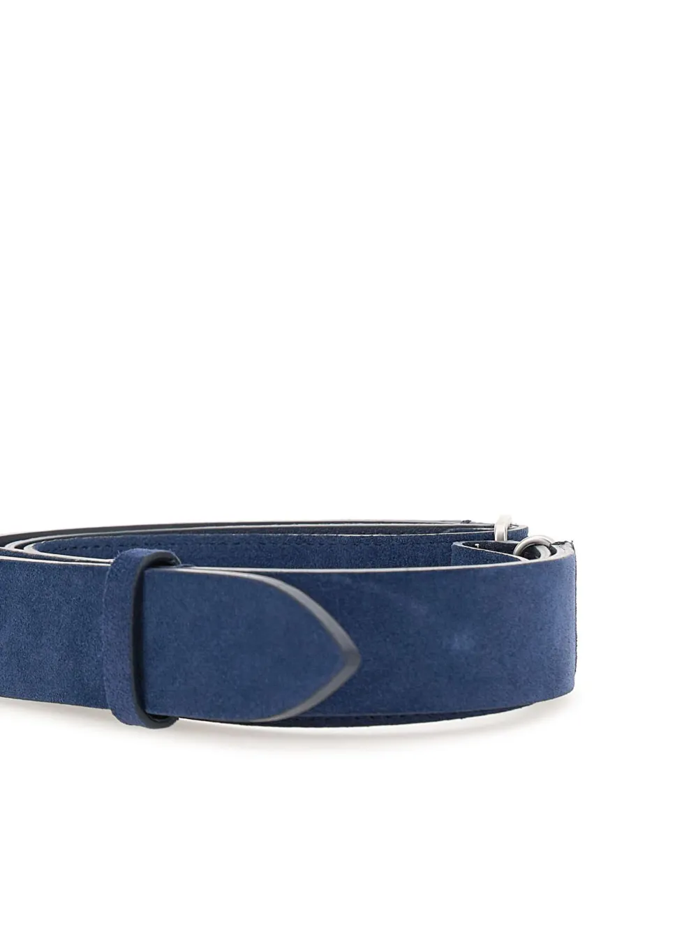 Orciani Geborstelde suède riem Blauw