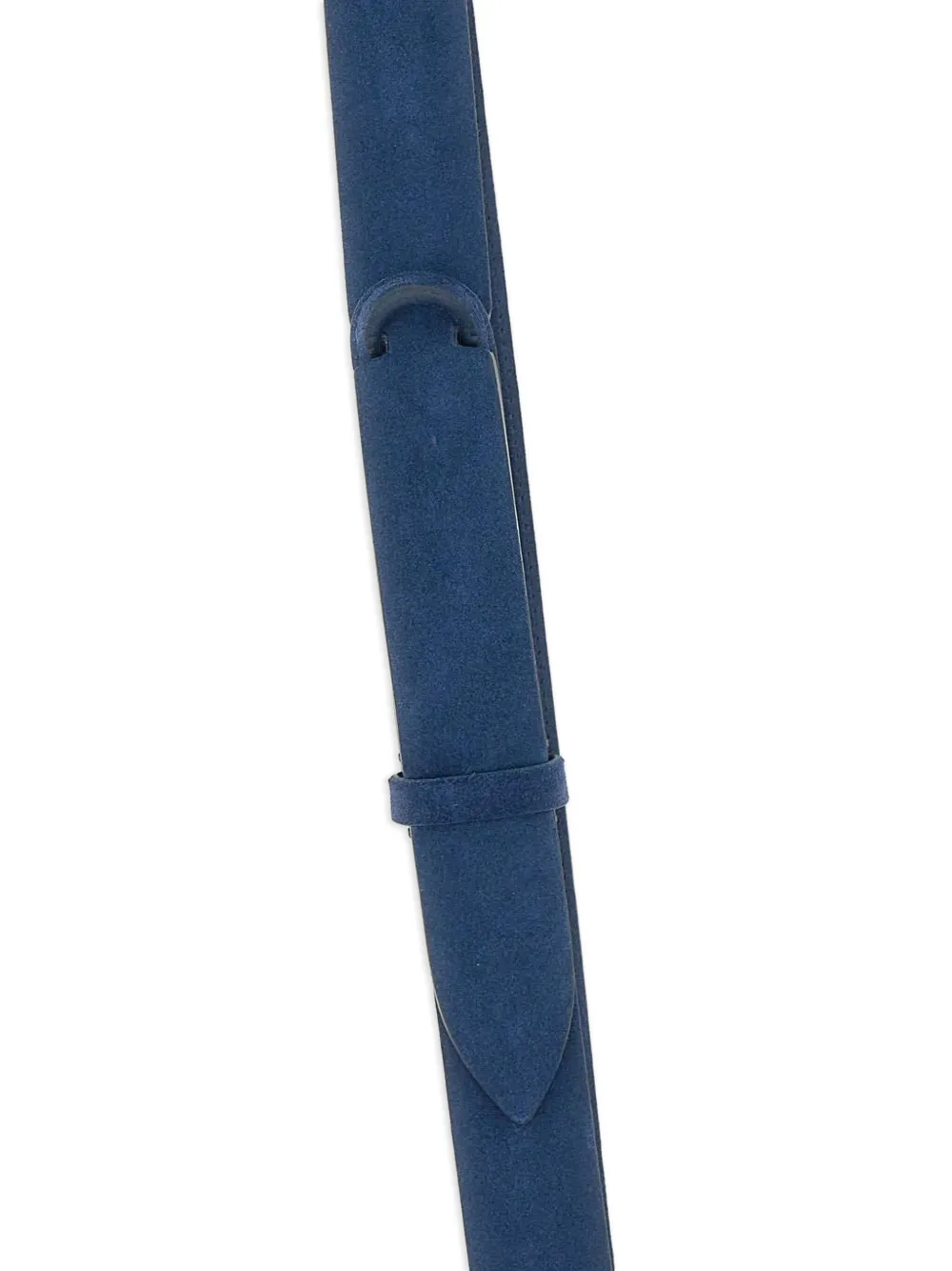 Orciani Geborstelde suède riem Blauw