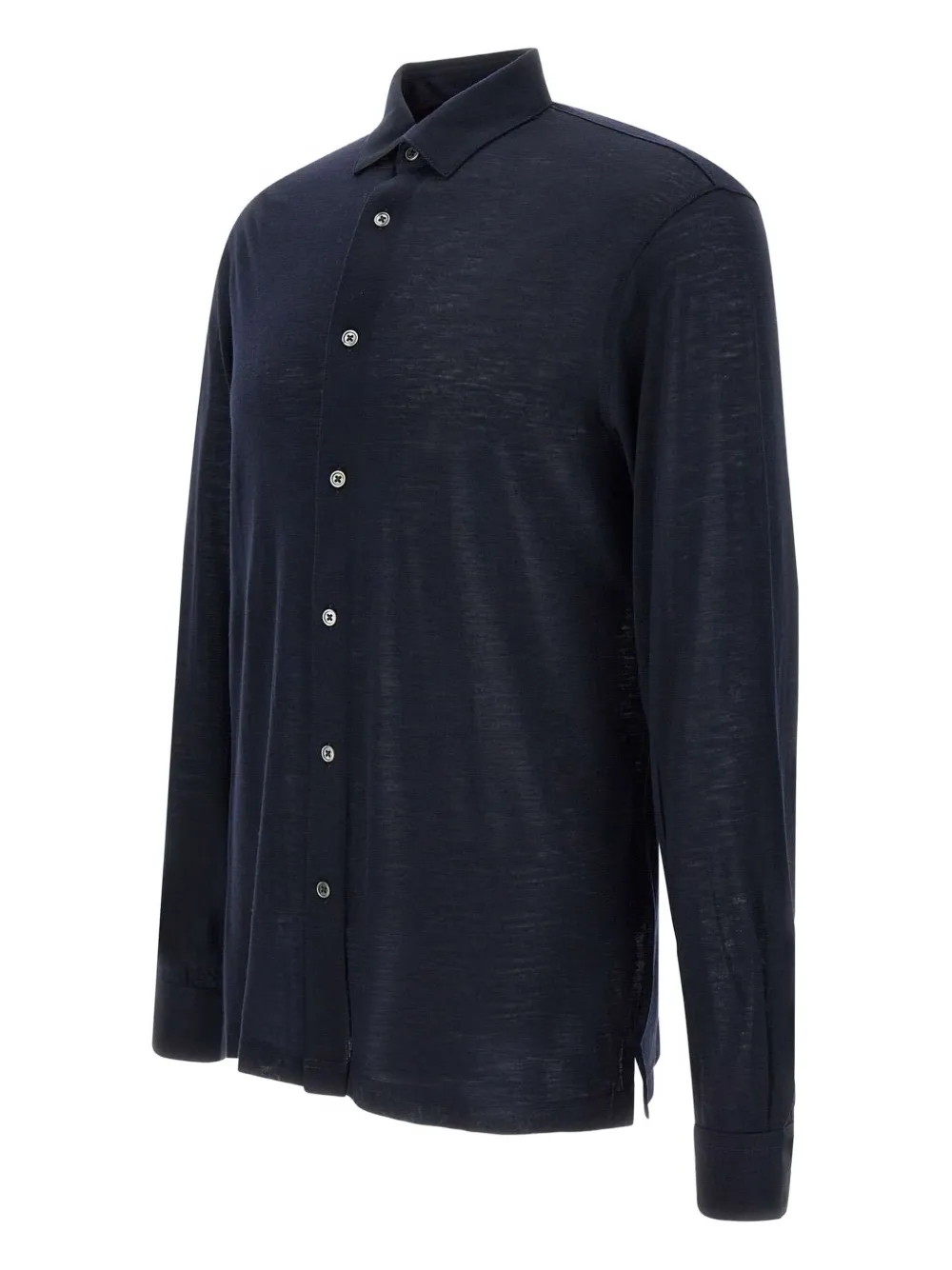 Filippo De Laurentiis Overhemd met knoop en lange mouwen Blauw