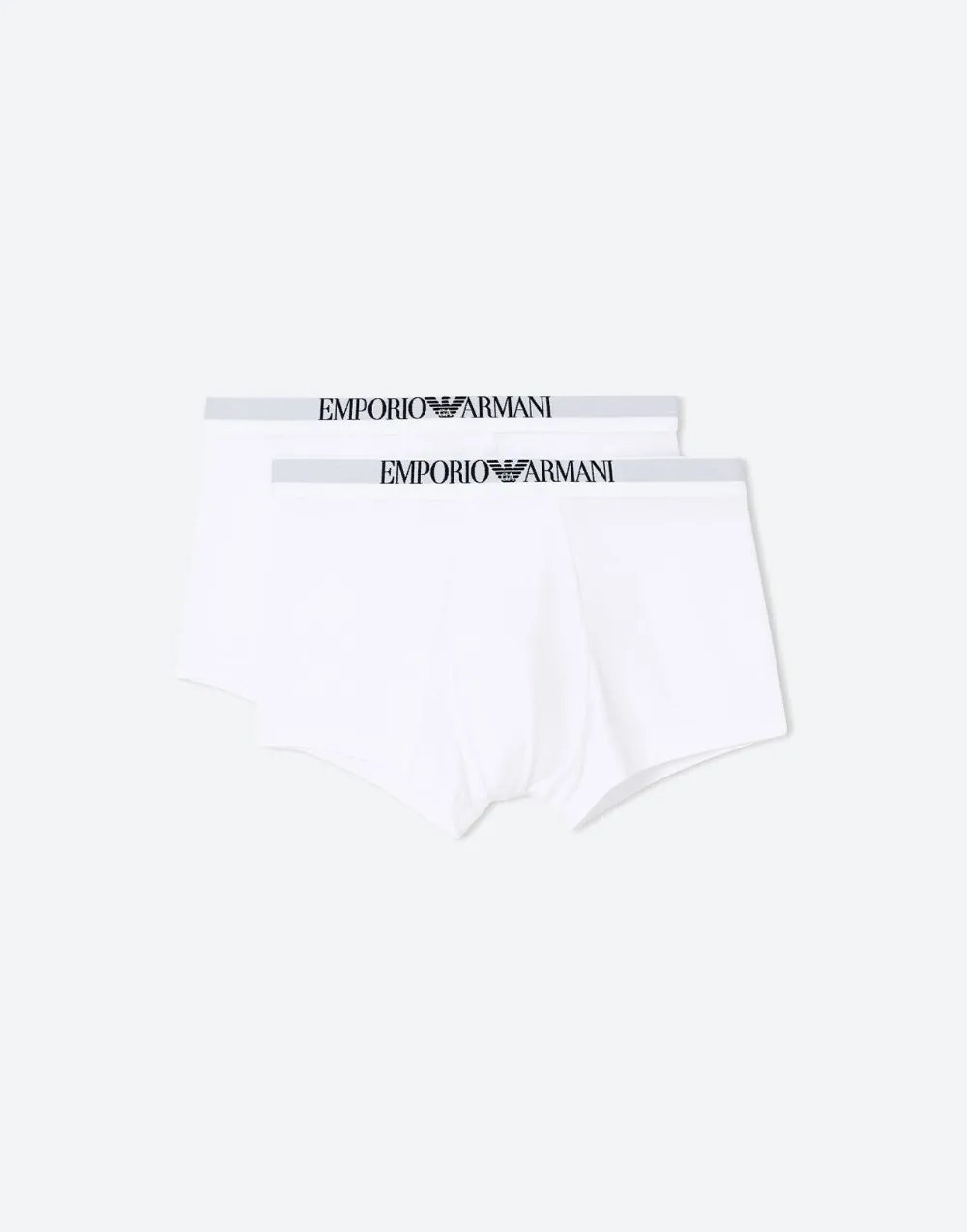 Emporio Armani set of 2 logo boxers - Bianco