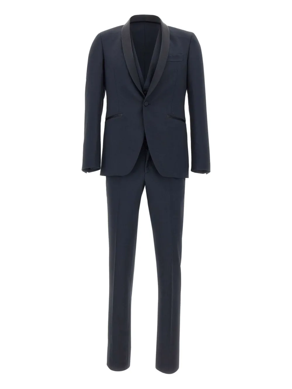 Carlo Pignatelli three-piece shawl-collar single-breasted suit | Blue | Image 1