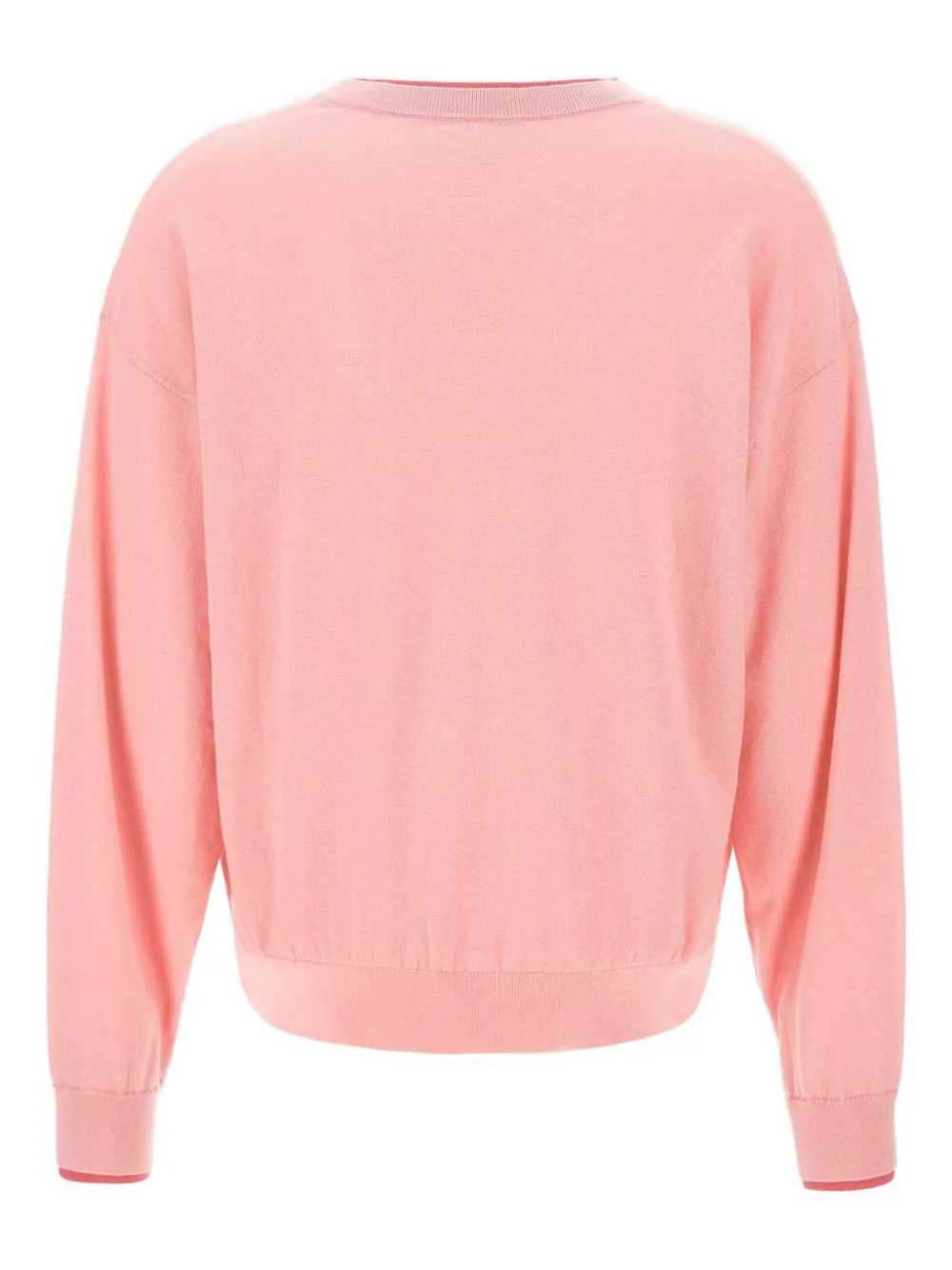 Sun 68 Long-sleeve Logo Sweater In Pink