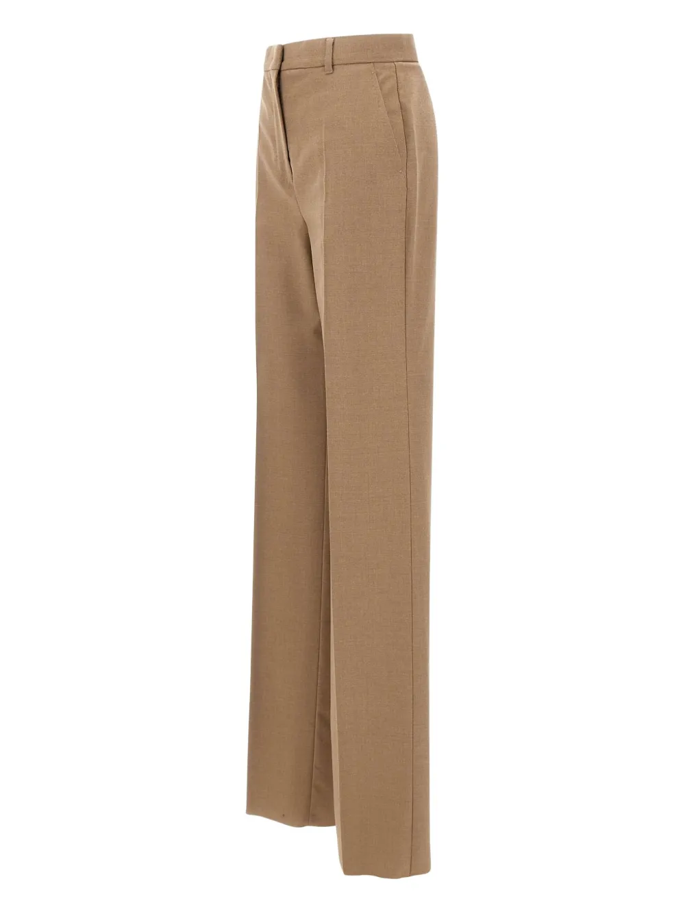 Max Mara Soraga Twill belt loops trousers - Bruin