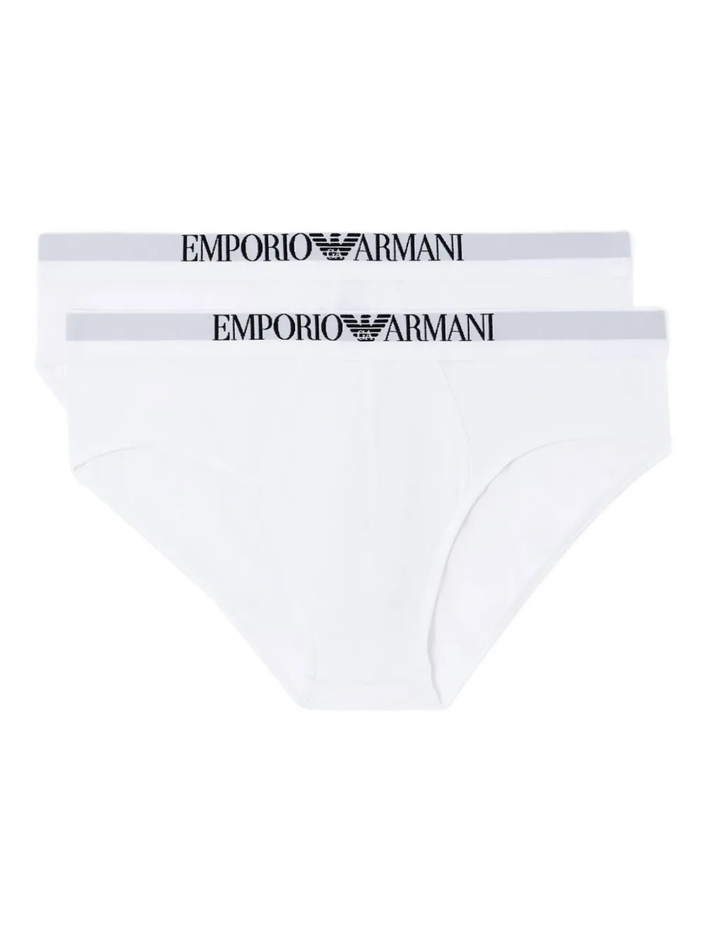 Emporio Armani Shorts mit Logo-Band (2er-Set) | Weiß | Image 1