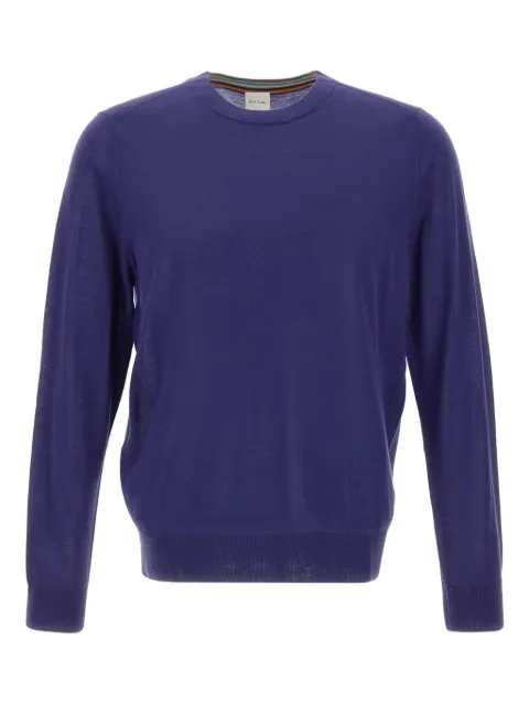 Paul Smith crew-neck embroidered-logo sweater