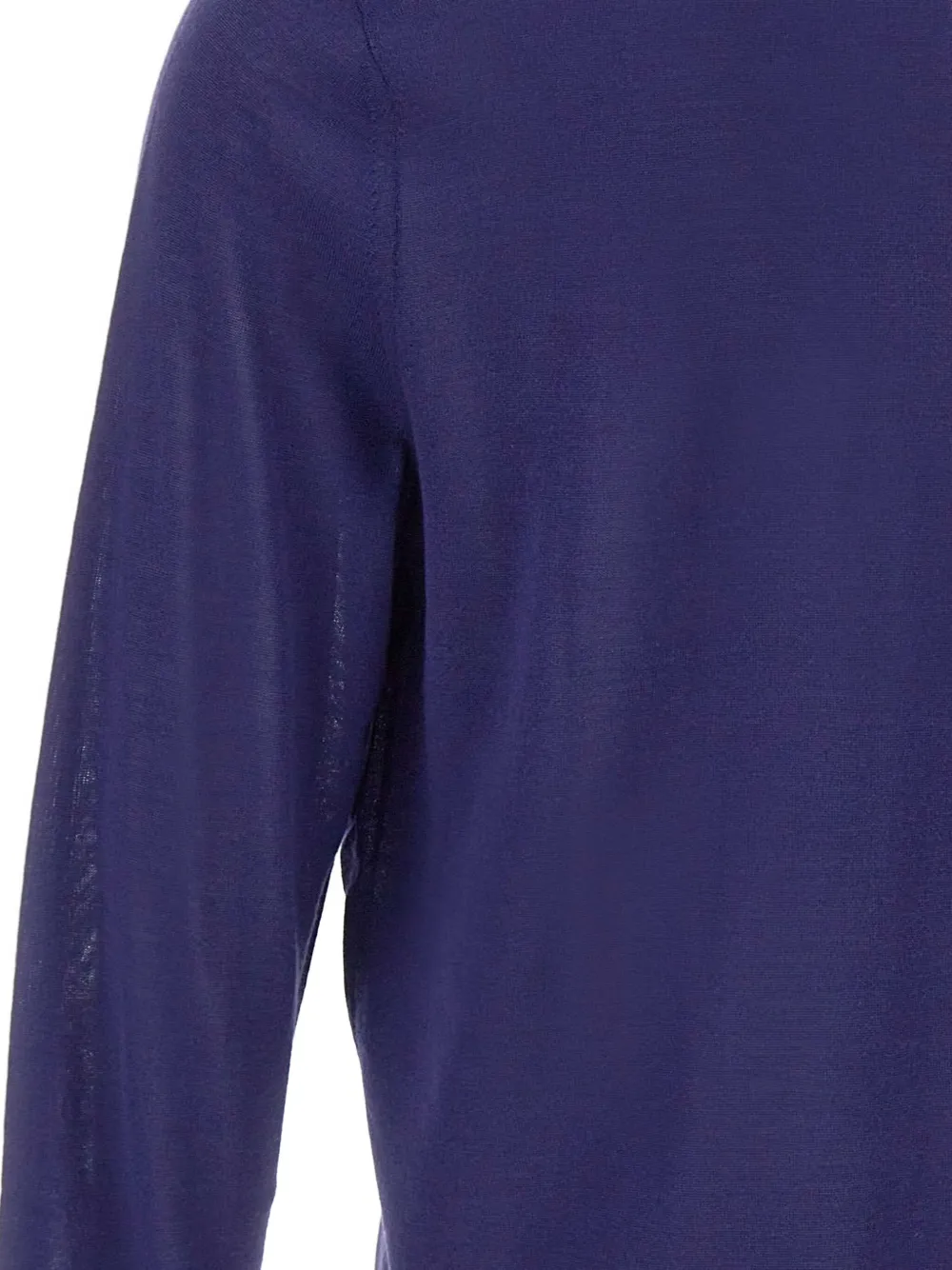 Paul Smith Crew-neck Embroidered-logo Sweater In Purple