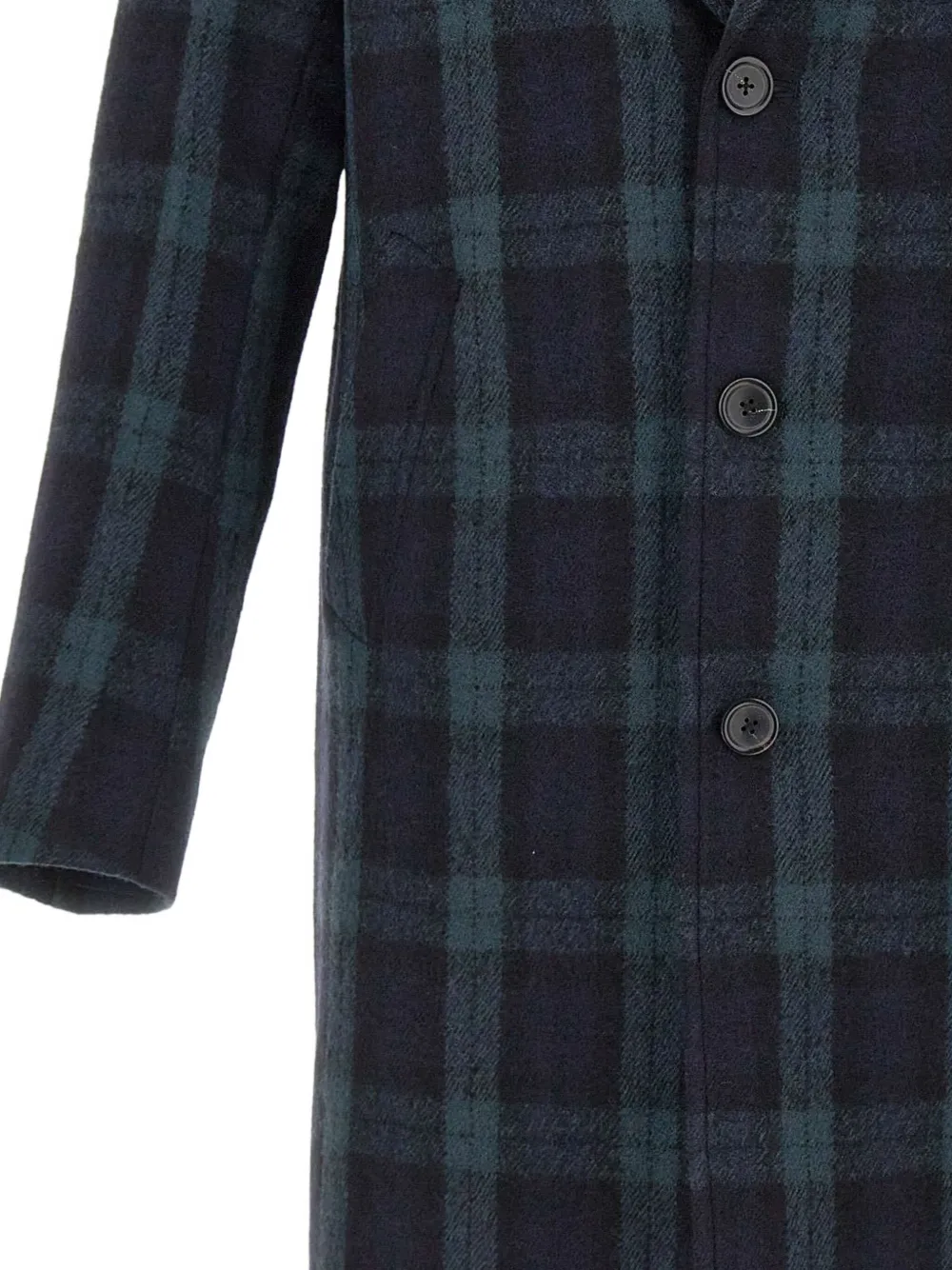 Paul Smith Geruite jas met knopen Blauw