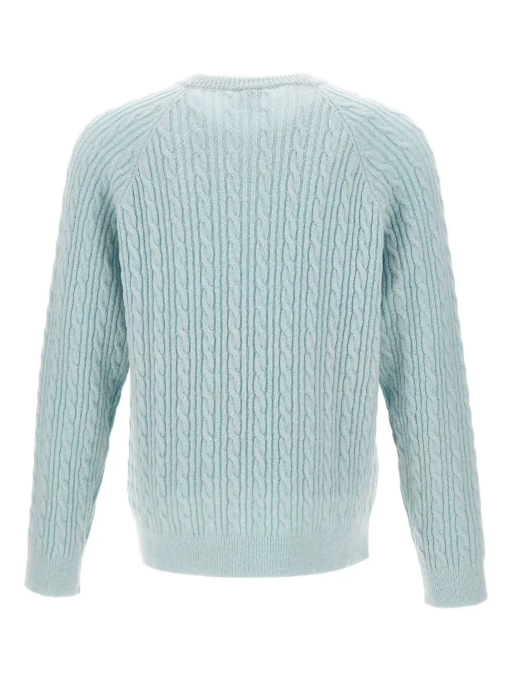 Paul Smith Kabelgebreide trui met ronde hals Blauw