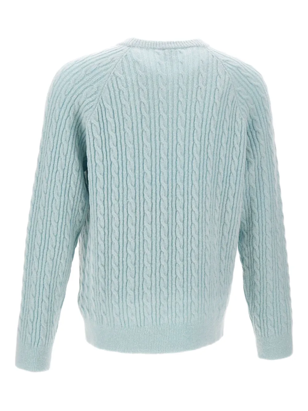 Paul Smith cable knit crew neck knitwear - Blauw