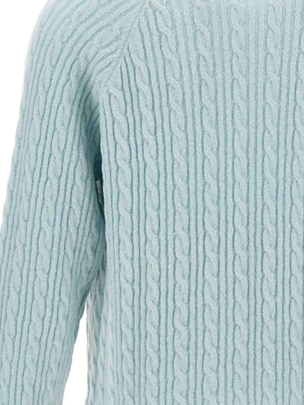 Paul Smith Kabelgebreide trui met ronde hals Blauw