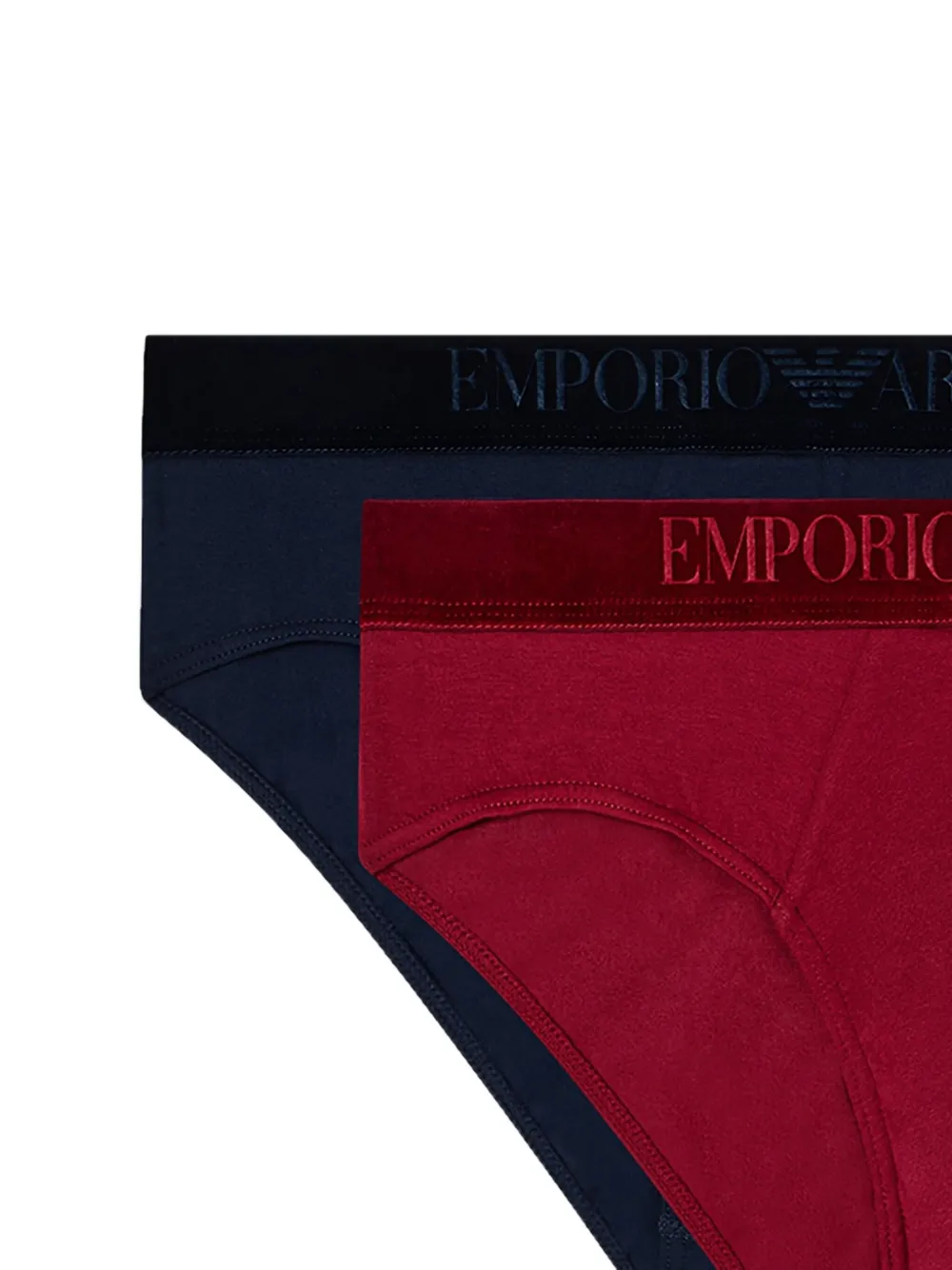 Emporio Armani elasticated logo briefs (set of two) | Image 2