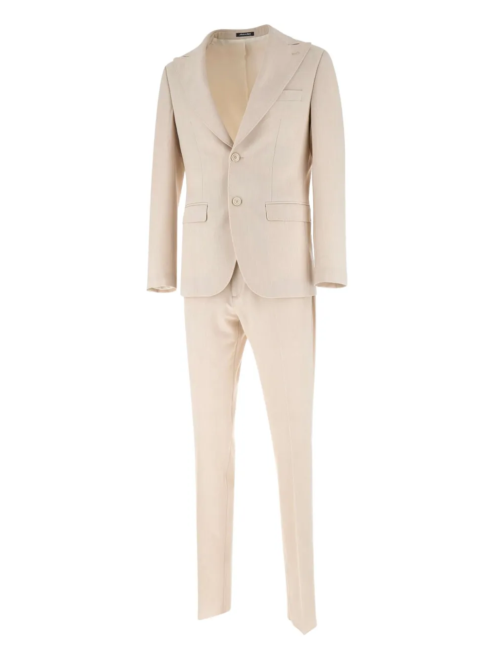 Marchesani King buttoned peak-lapels single-breasted suit | Neutrals | Image 1