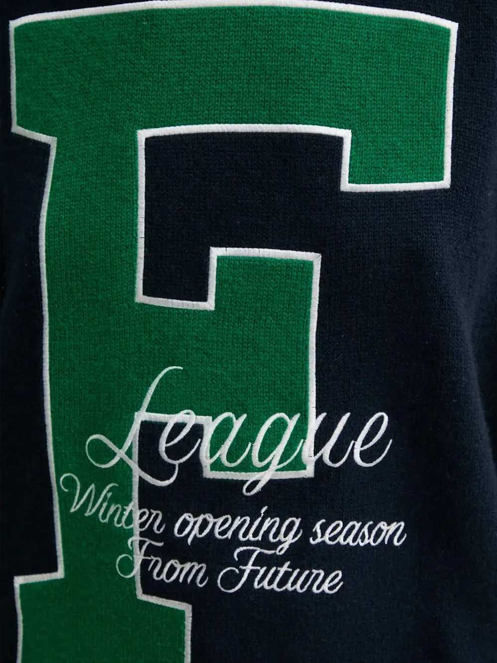 LETTER-GRAPHIC CASHMERE PULLOVER