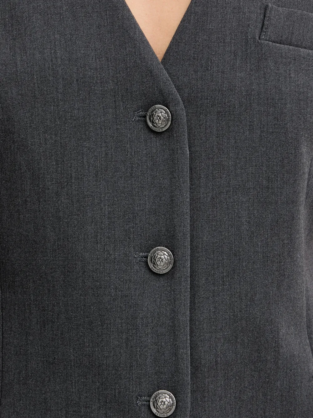 GUESS USA Joandra blazer met knopen Grijs