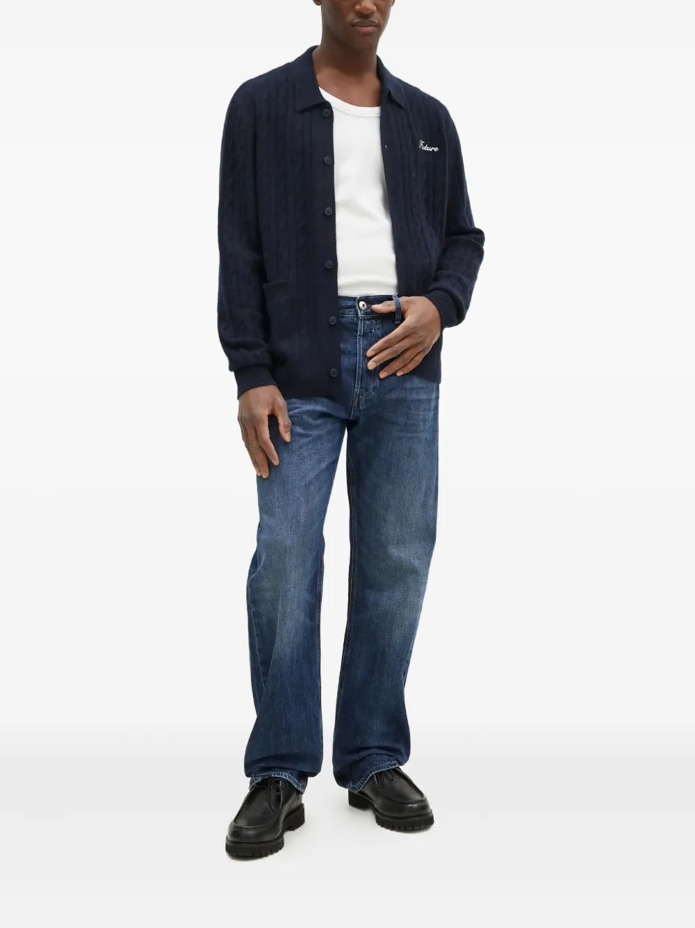 FROM FUTURE 绞花针织羊绒开衫 | 开衫 | Image 2