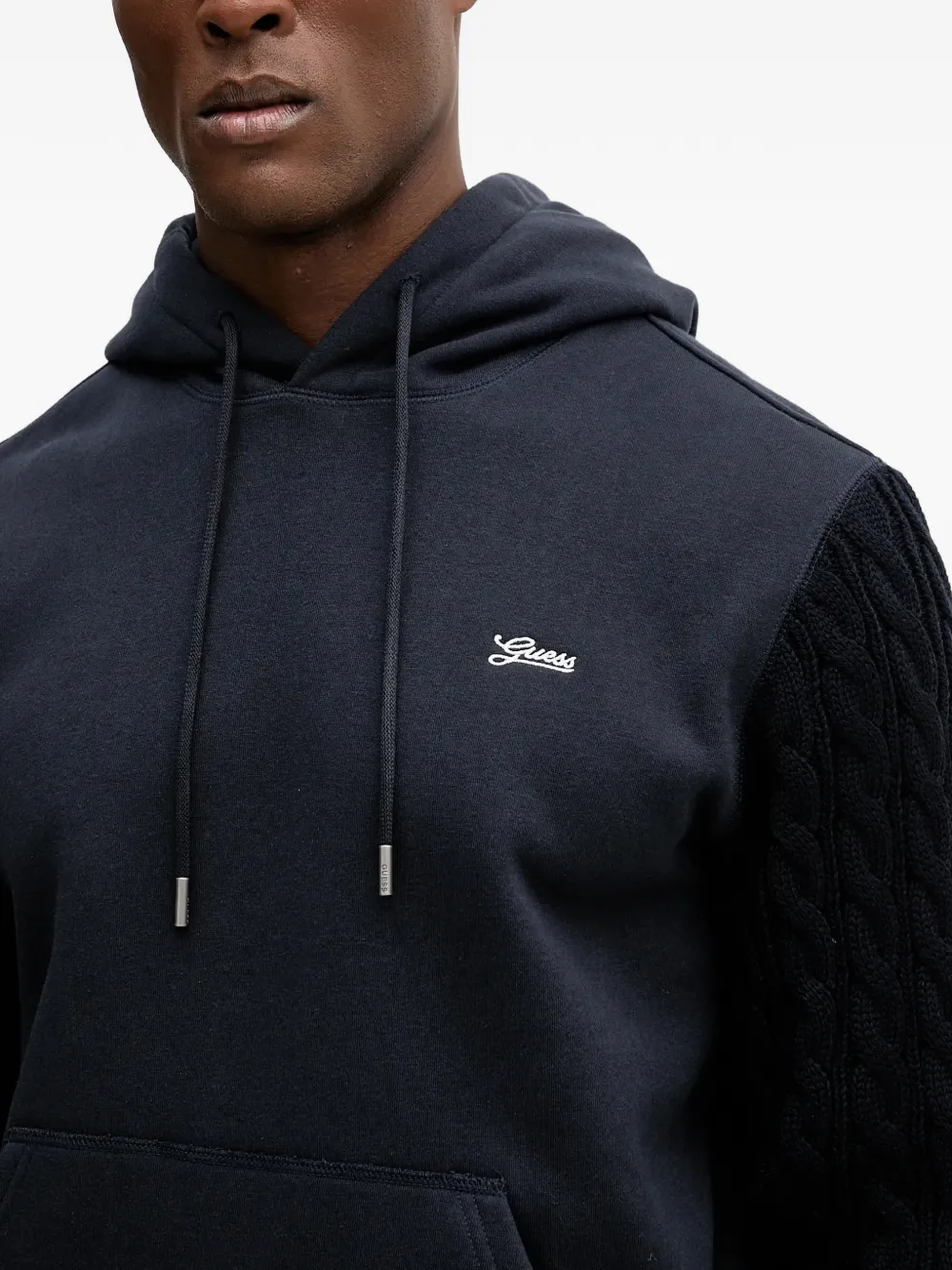 GUESS USA Hoodie met logodetail Blauw