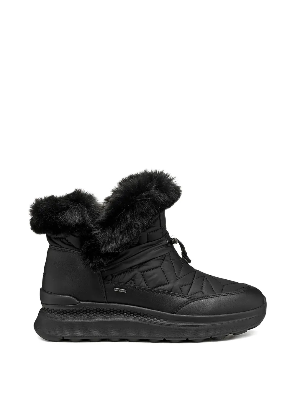 Geox Spherica Actif X2 Abx Quilted Boots In Black