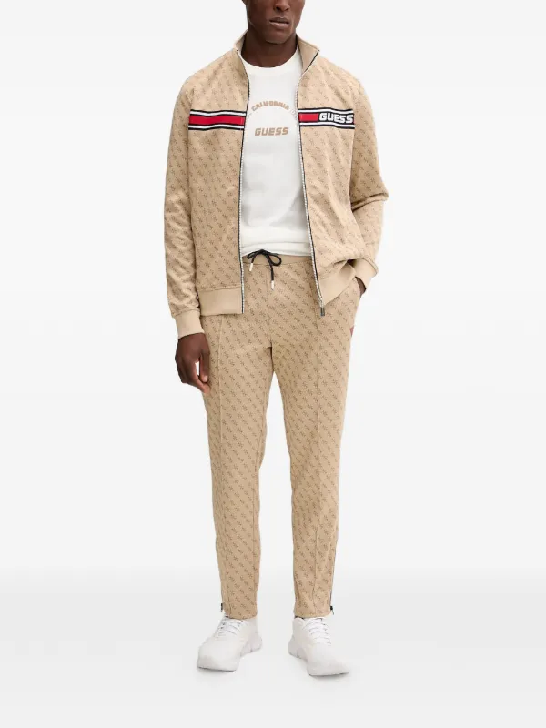 GUESS USA モノグラム トラックジャケット | ニュートラル | FARFETCH JP