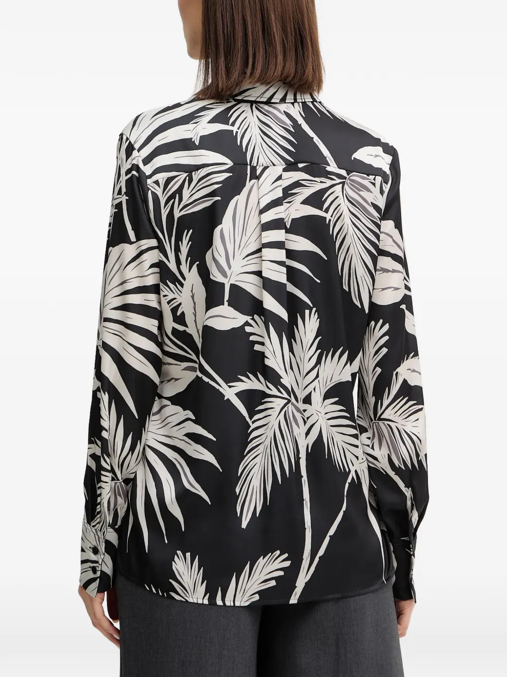 GUESS USA Concetta blouse met bloemenprint Zwart