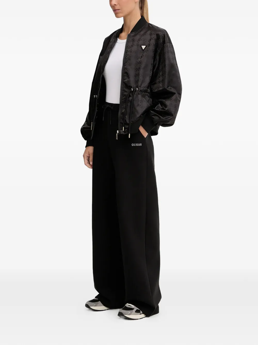 GUESS USA monogram drawstring jacket | Varsity Jackets | Image 2