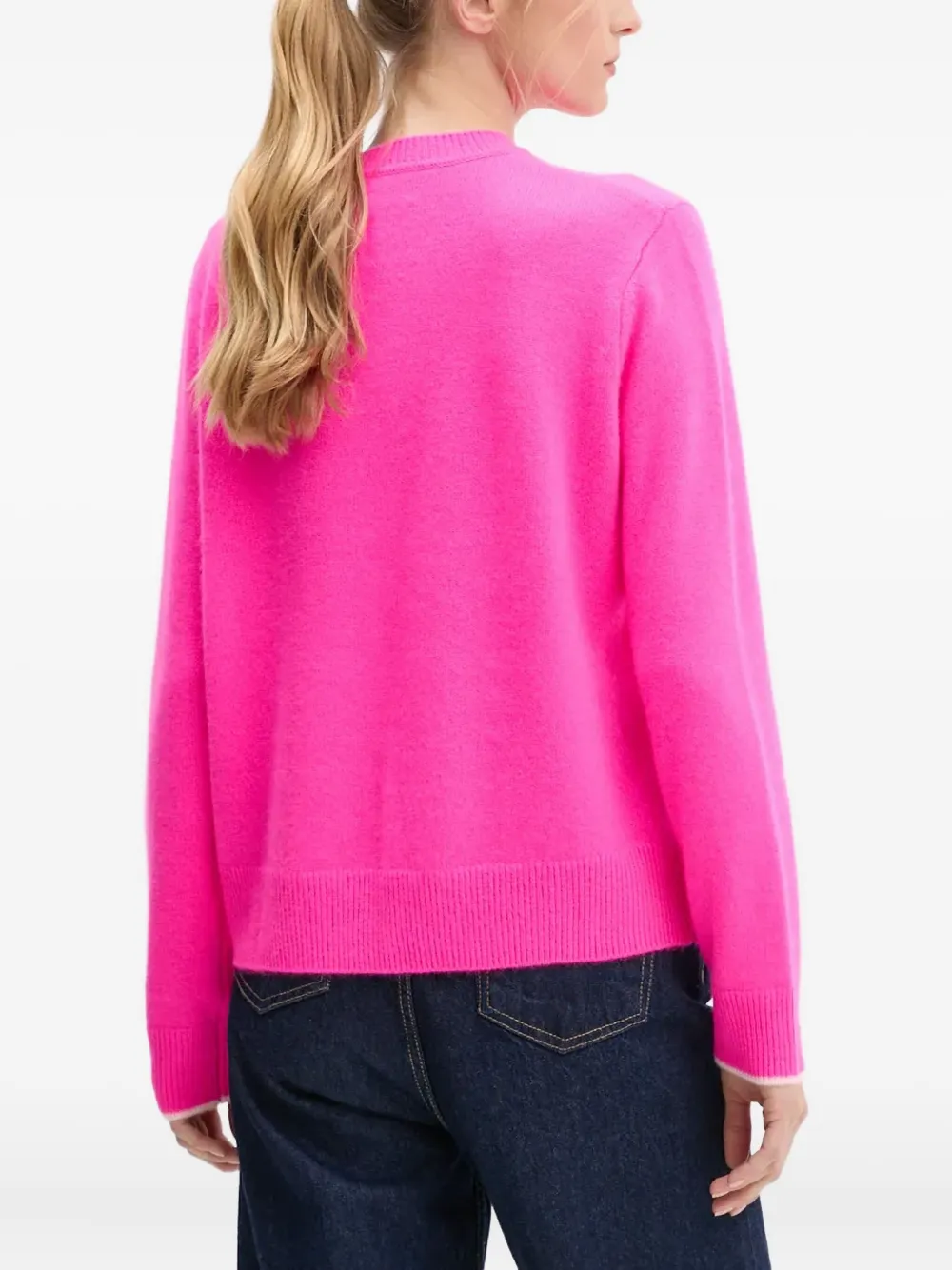 From Future Heart-graphic Sweater In Pink