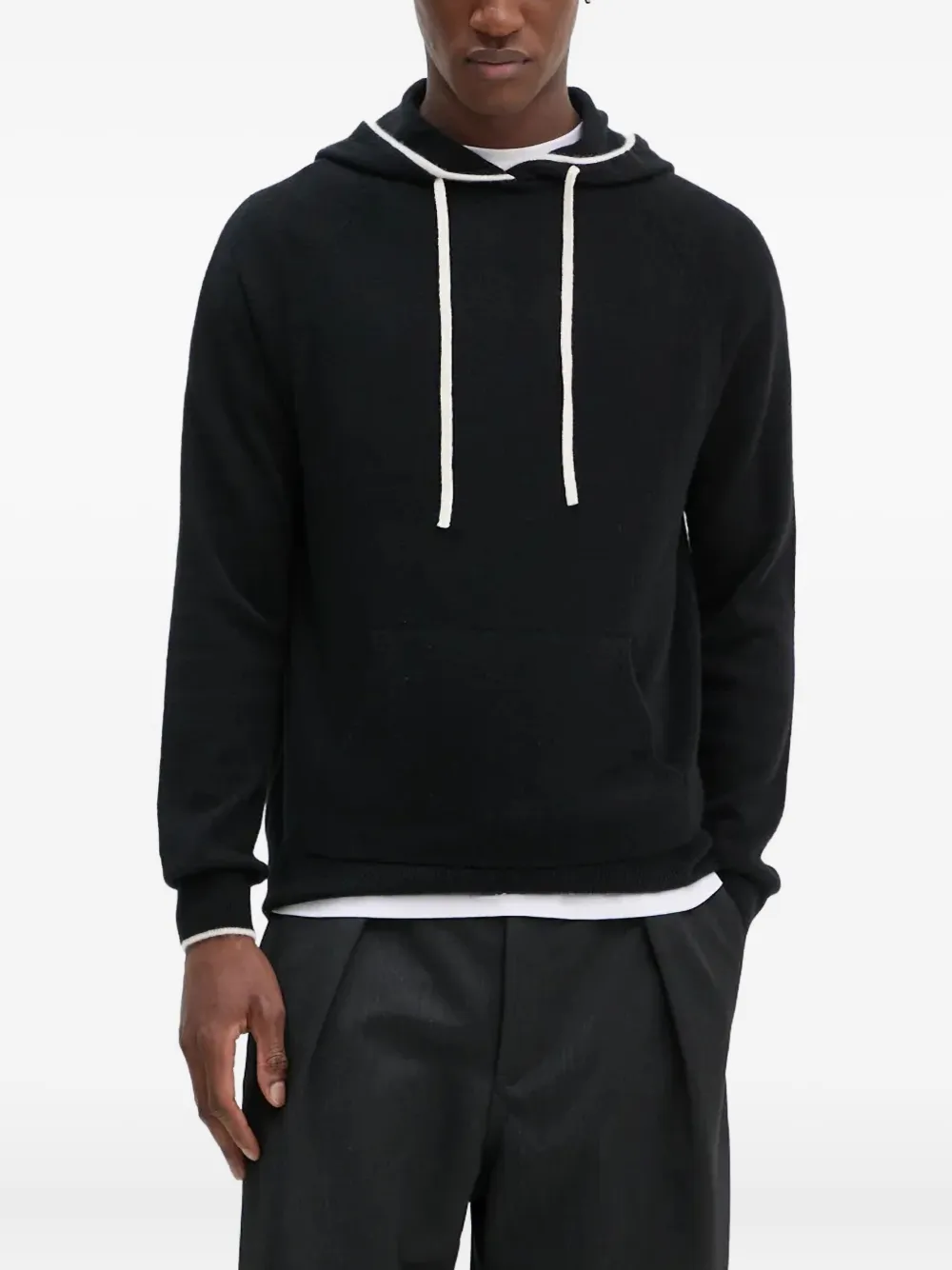 FROM FUTURE drawstring hoodie | Black | Image 1