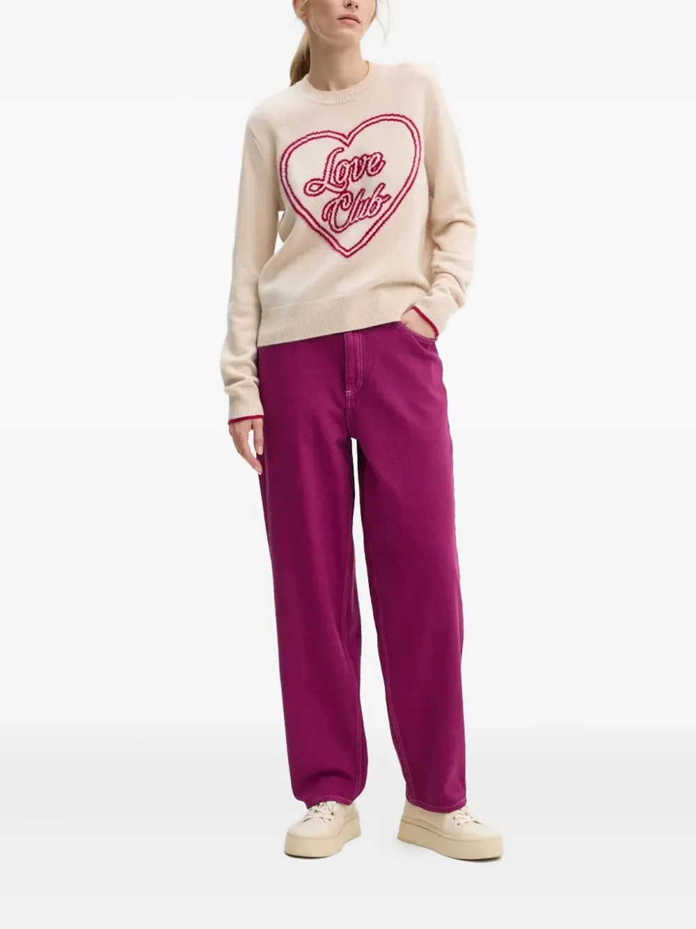 FROM FUTURE heart-graphic sweater | Knitted Sweaters | Image 2