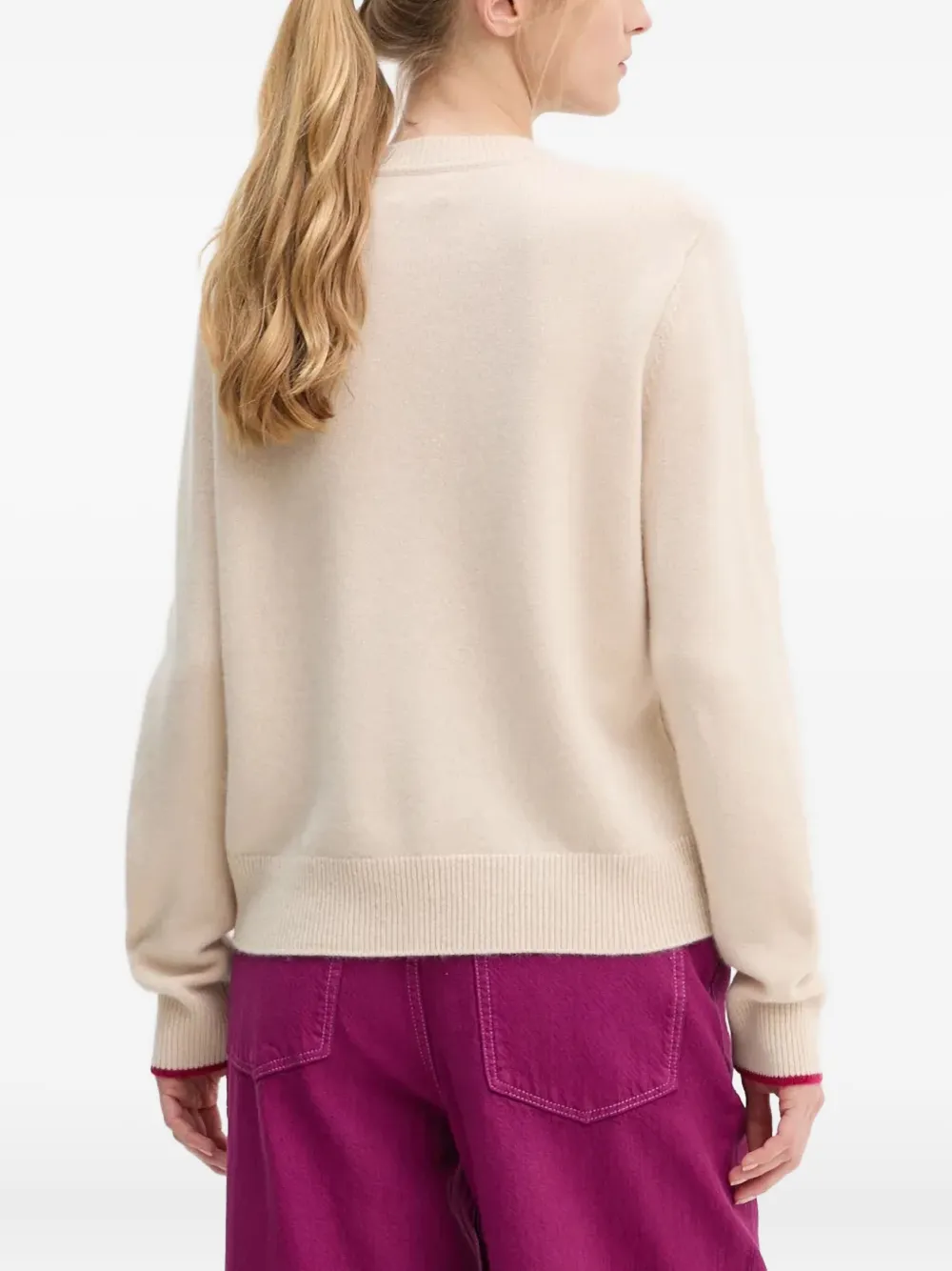 From Future Heart-graphic Sweater In Neutral