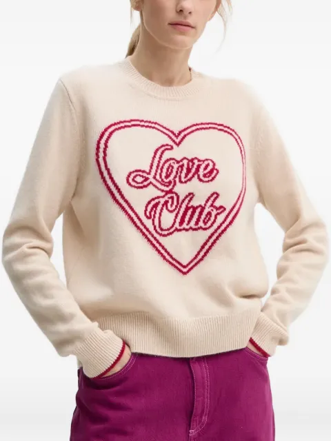 FROM FUTURE heart-graphic sweater