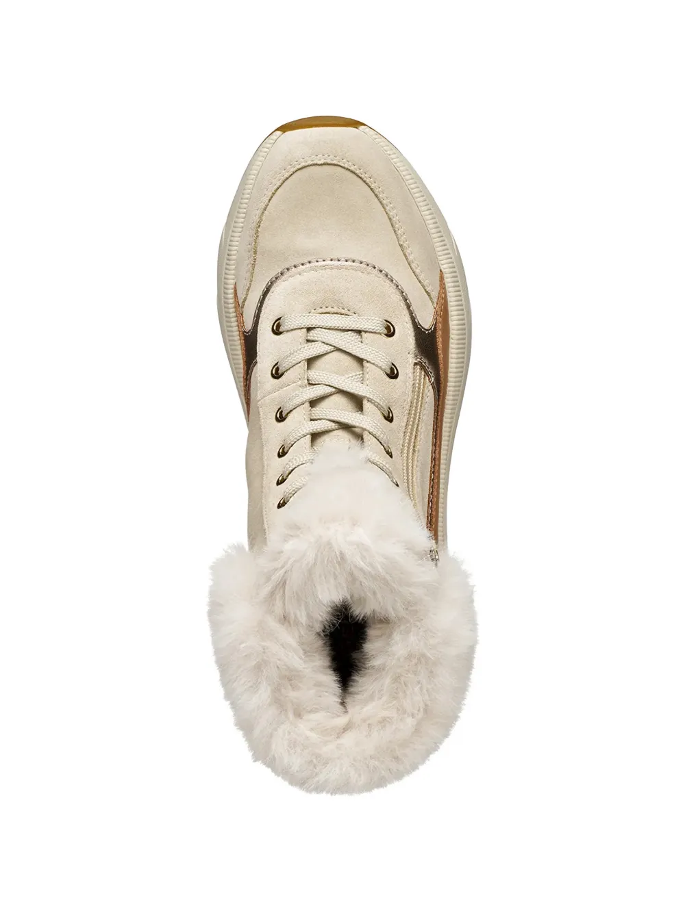 Geox Diamanta veterlaarzen Beige