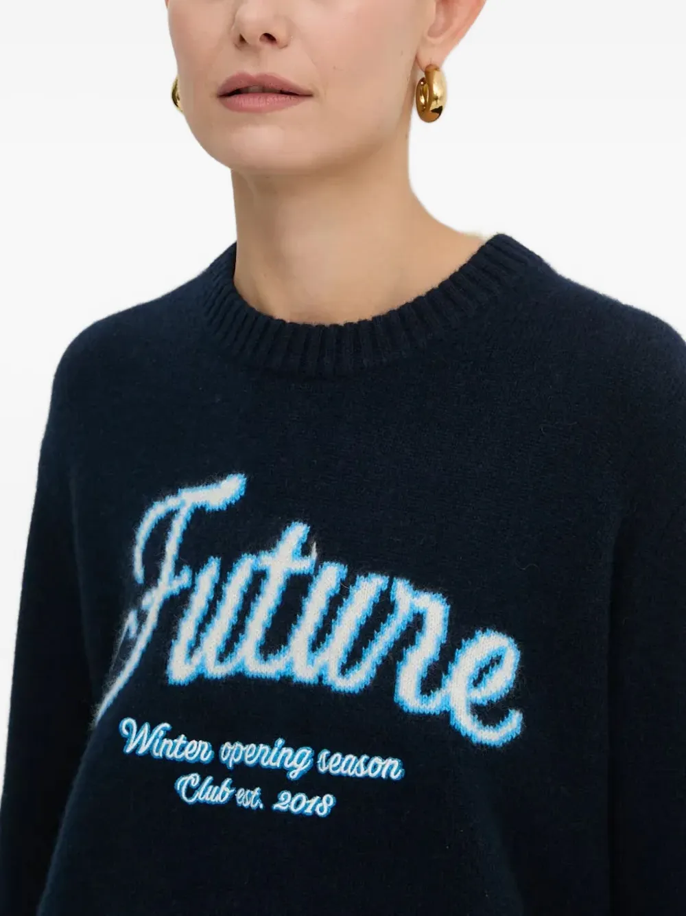 From Future Embroidery-logo Sweater In Multi