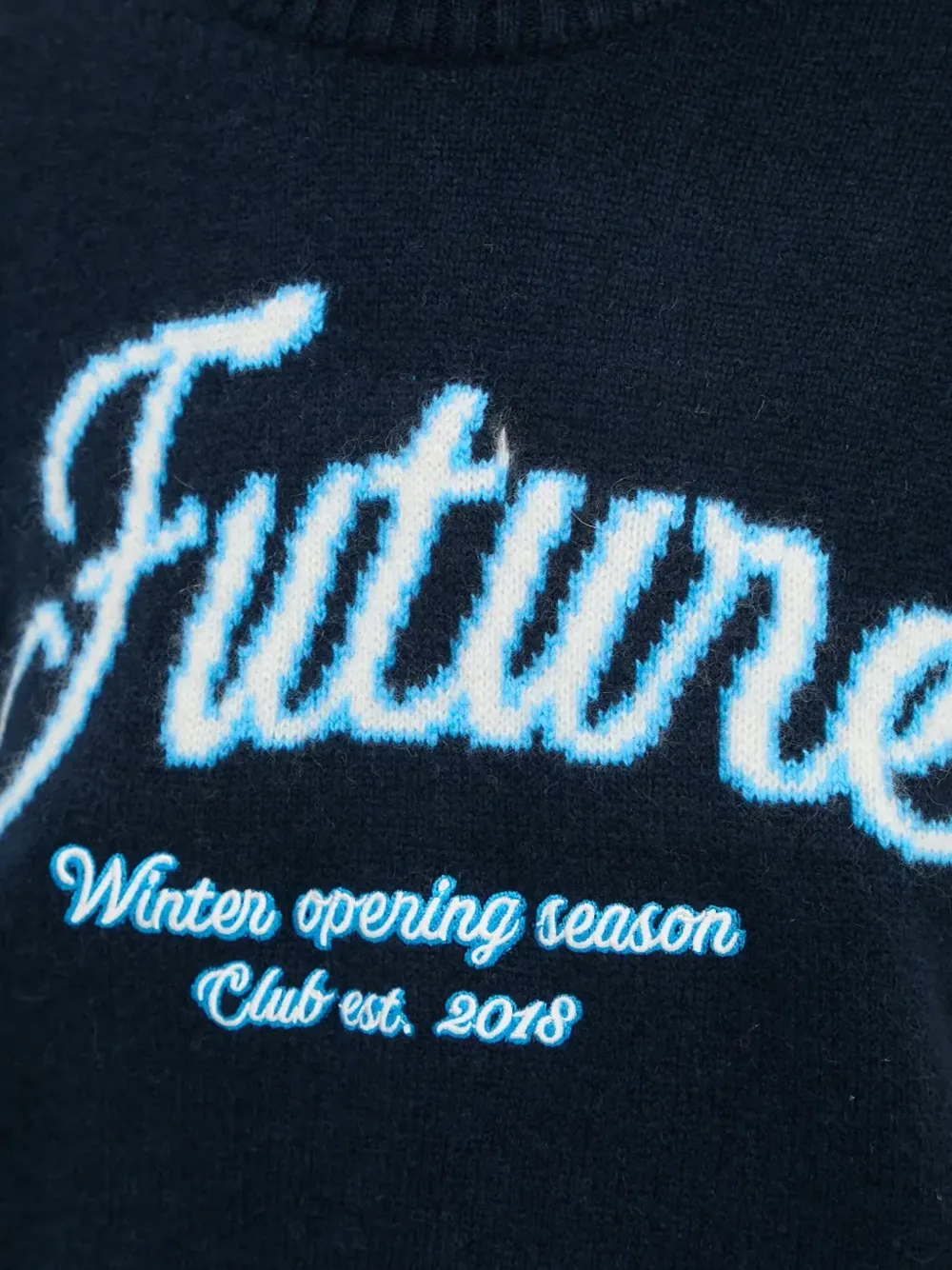 From Future Embroidery-logo Sweater In Multi