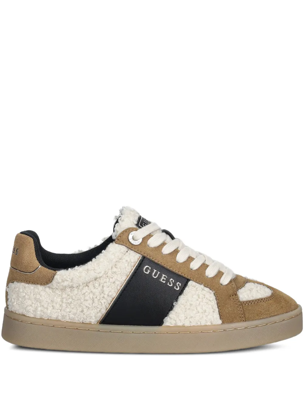 GUESS USA Jrone Sneakers aus Faux Fur - Nude