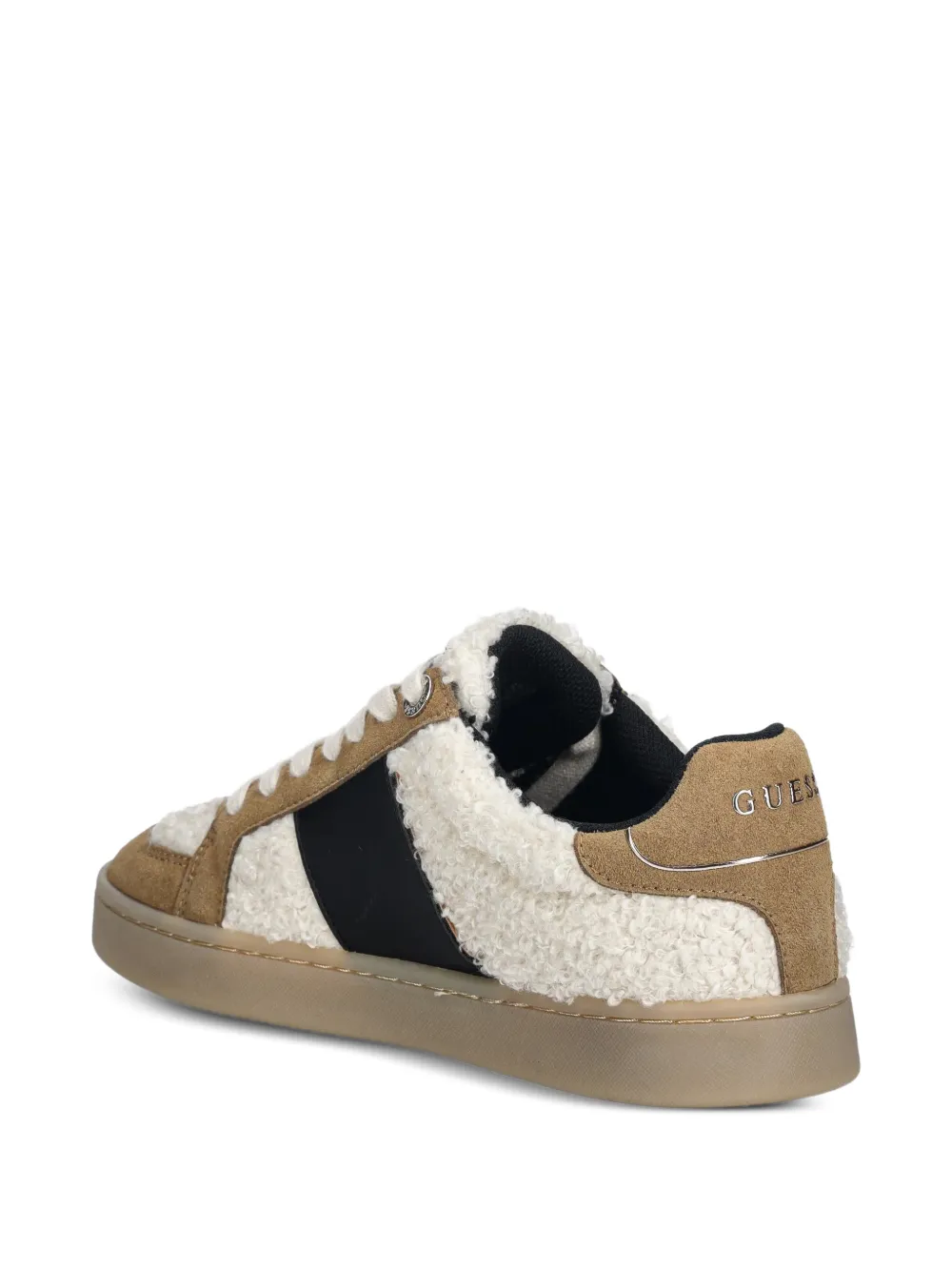 GUESS USA Jrone sneakers van imitatiebont Beige