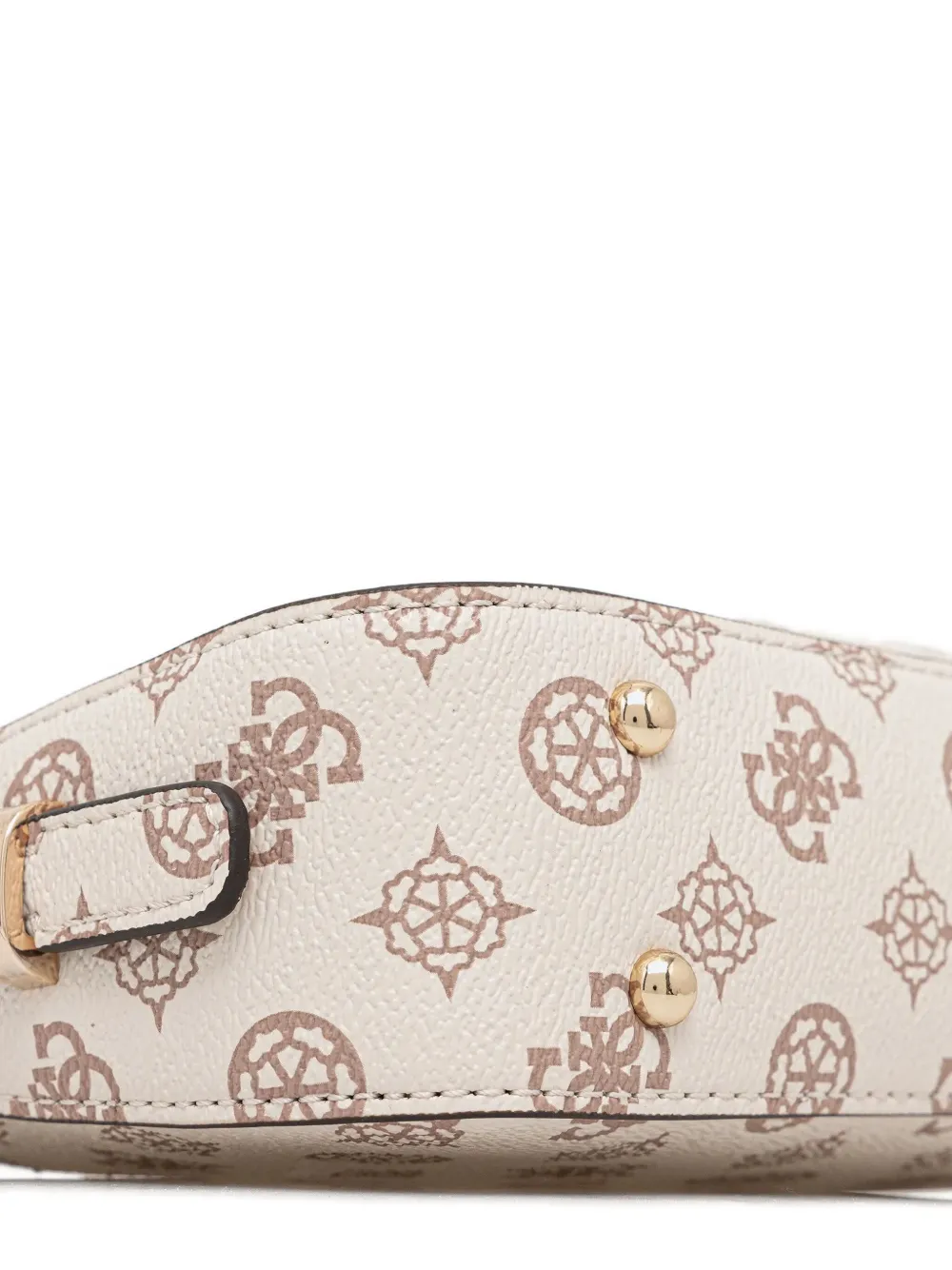 Guess Usa Daryna Monogram-pattern Shoulder Bag In Neutral