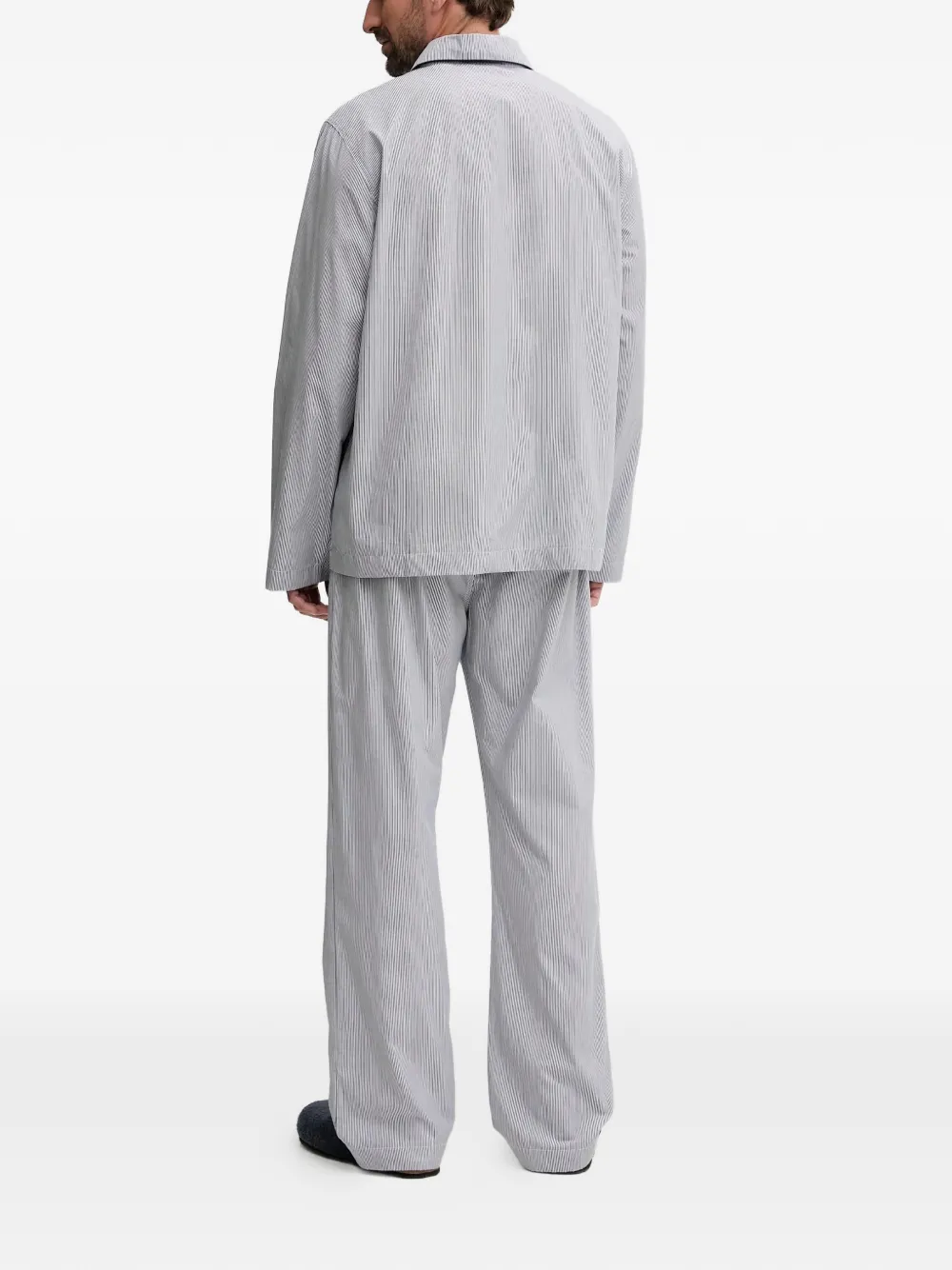  Gant Piped Striped Pajama - White 